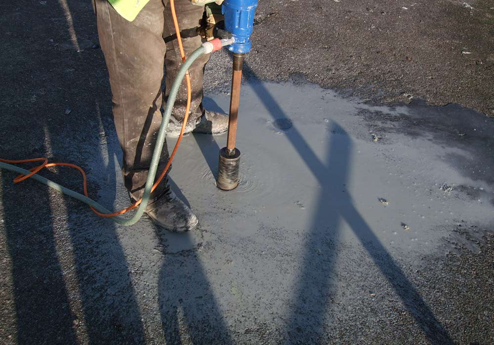 survey testing concrete floor